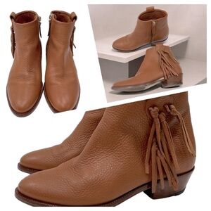 VALENTINO
Leather Fringe Trim Accent Boots woman’s size 36 US 5.5